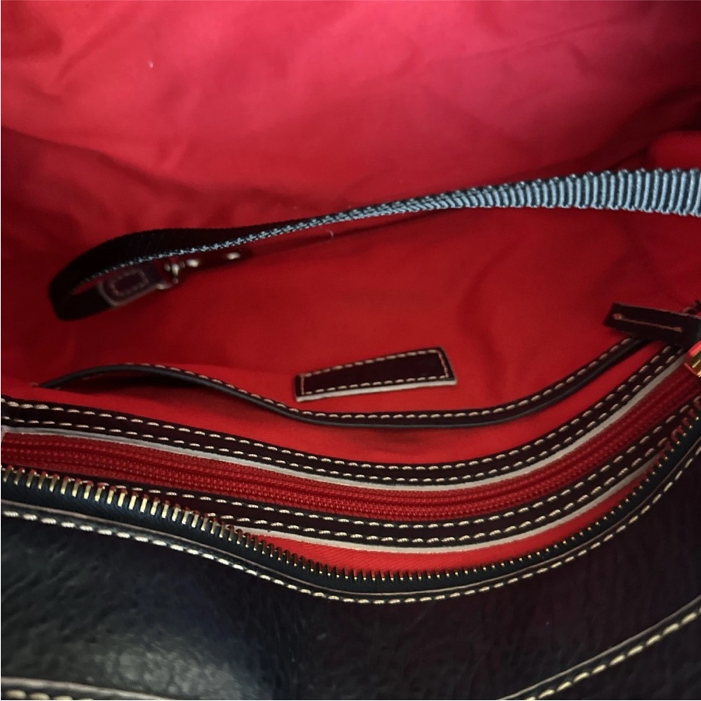 Dooney & Bourke dark Navy  Leather Tote with Tassel Accents - Picture 7 of 15